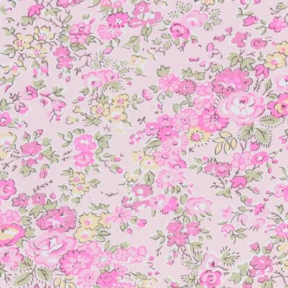 Tissu Liberty Tatum rose -  dernier coupon 60 cm